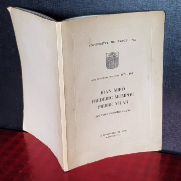 Acte inaugural del curs 1979 - 80, Universitat de Barcelona llibre