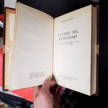 libros viejos descatalogados La crisis del humanismo, Ramiro de Maeztu