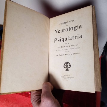 Neurología y psiquiatría, Hermann Mayer libros antiguos medicina