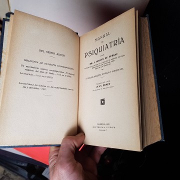 Manual de psiquiatria rogues de fursac libros antiguos de medicina