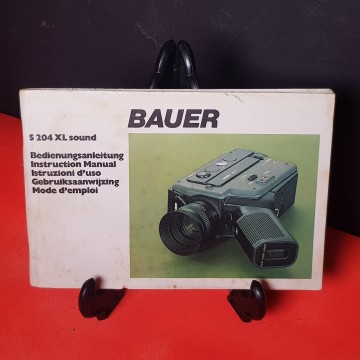 Manual de instrucciones cámara Super 8 Bauer S204 XL sound
