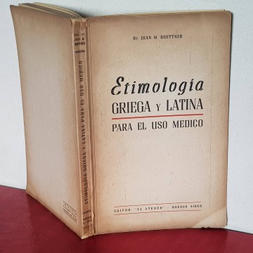 Etimología griega y latina para el uso médico libros viejos mercadillo