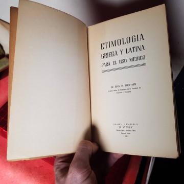 Etimología griega y latina para el uso médico libros viejos mercadillo