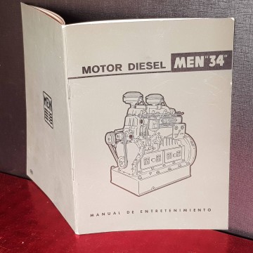 Motor diesel Men 34 manual manuales antiguos mecanica librería