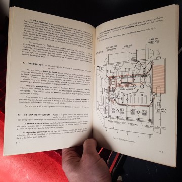Motor diesel Men 34 manual manuales antiguos mecanica librería