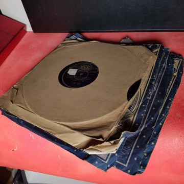 Lote  discos de pizarra antiguos Mary Sol Carmen Flores zarzuela