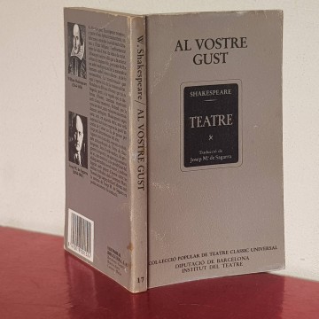 Al vostre gust, William Shakespeare josep maria de segarra en catala