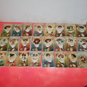 rueda de la fortuna lote cromos chocolate camps cromos modernistas