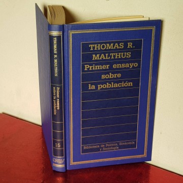 Primer ensayo sobre la población, Thomas R. Malthus libro demografía
