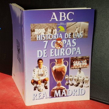 Historia de las 7 Copas de Europa  Real Madrid album cromos completo