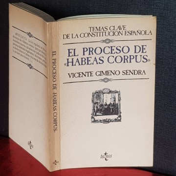 habeas corpus libro derecho El proceso de habeas corpus,Gimeno Sendra.