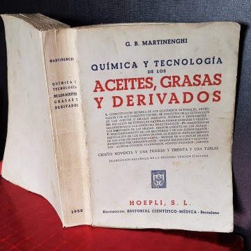 Química y Tecnología de los aceites, grasas y derivados  Martinengh