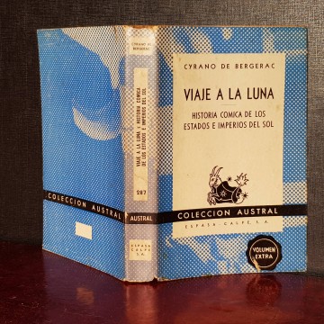 Viaje a la luna, Cyrano de Bergerac libros viejos descatalogados