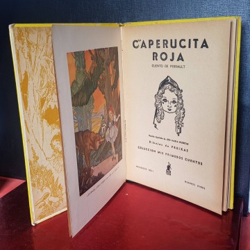 Caperucita Roja, Charles Perrault 1948 editorial molino emilio freixas