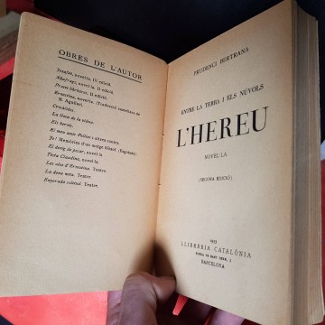 L'hereu Prudenci Bertrana novel.les en catala llibres antics llibreria
