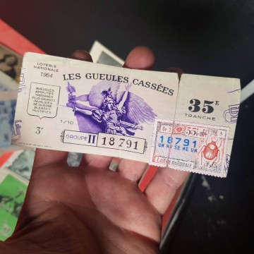 Lotería nacional decimos antiguos años 40 50 60 lote mercadillo