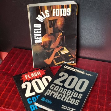 Manuales fotografía analogica antiguos lote libros