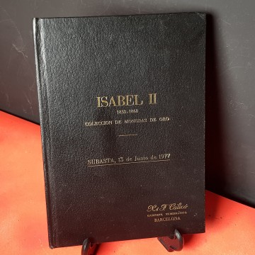 Subasta colección monedas de oro Isabel II 1833 1868