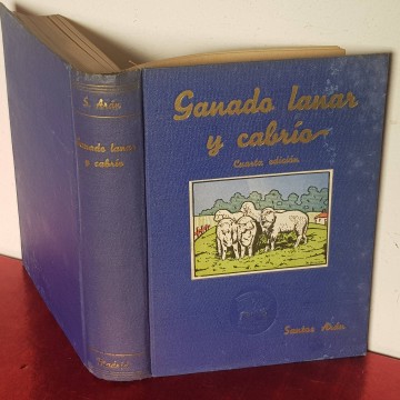 GANADO LANAR Y CABRÍO, SANTOS ARÁN. libros antiguos ramadería