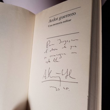 ARDOR GUERRERO, ANTONIO MUÑOZ MOLINA (FIRMADO). autografo libro firma
