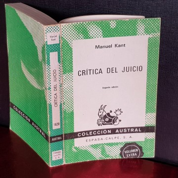 CRÍTICA DEL JUICIO, IMMANUEL KANT libros filosofía libreria online