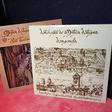 ANTOLOGÍA DE MÚSICA ANTIGUA ARAGONESA, VINILO LP. I y II vinilos lps