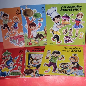 COLECCIÓN COMPLETA DE CUENTOS SERIE ARLEQUÍN. sabatés ilustraciones