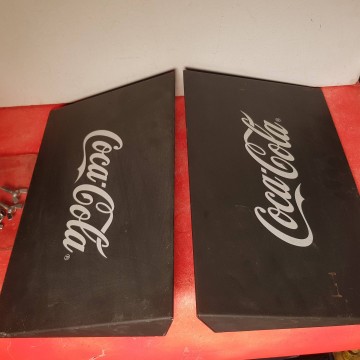 SUPORTE PARA CARTELES COCA-COLA base pie letrero cocacola bar
