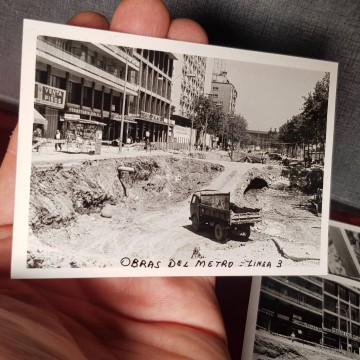 FOTOGRAFÍAS OBRAS DEL METRO LÍNEA 3, BARCELONA construcción fotografía