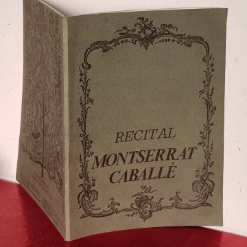 RECITAL MONTSERRAT CABALLÉ. 2 junio 1975 librería online