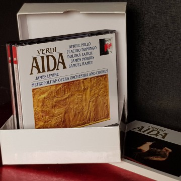 AÍDA, GIUSEPPE VERDI, CD. sony placido domingo james levine