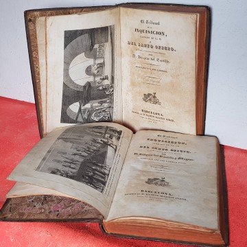 EL TRIBUNAL DE LA INQUISICION, JOAQUÍN DEL CASTILLO.1835 libro antiguo