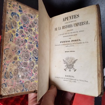 APUNTES PARA EL ESTUDIO DE LA HISTORIA UNIVERSAL, PASCUAL PORTA.