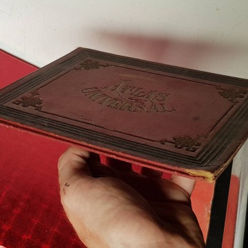 ATLAS UNIVERSAL, FAUSTINO PALUZÍE 1894 libro antiguo libros antiguos