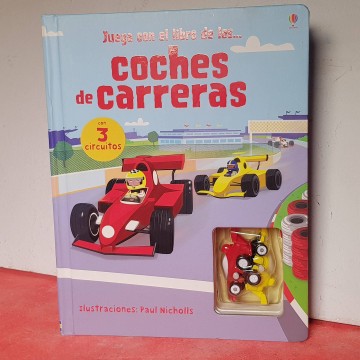 JUEGA CON EL LIBRO DE LOS... COCHES DE CARRERAS libro interactivo
