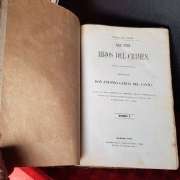 LOS TRES HIJOS DEL CRIMEN I, ANTONIO GARCÍA DEL CANTO.