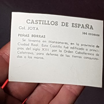 Cromo castillo de Peñas borras, Ciudad Real