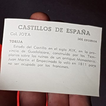 Cromo castillo de Torija, Guadalajara