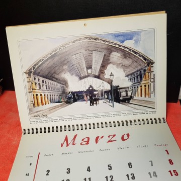 CALENDARIO 1998, 150 AÑOS DE FERROCARRIL EN ESPAÑA.