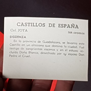 Cromo castillo de sigüenza, Guadalajara..