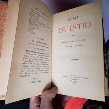 NUBES DE ESTÍO, JOSÉ MARÍA DE PEREDA.