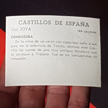 CROMO CASTILLO DE CONSUEGRA, TOLEDO