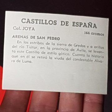 Cromo Castillo Arenas de San Pedro, Ávila..
