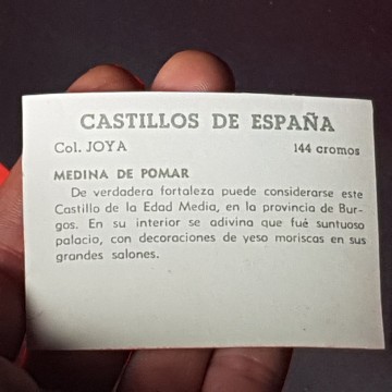 Cromo castillo de Medina de pomar, Burgos