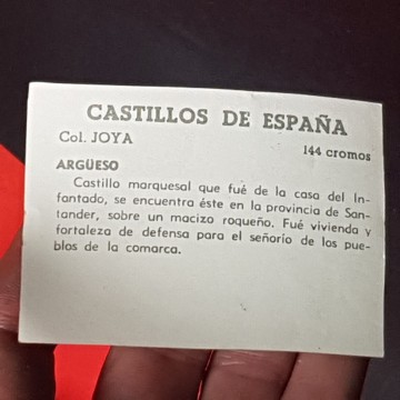 Cromo castillo de argüeso, Santander