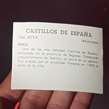 Cromo castillo de Coca, Segovia