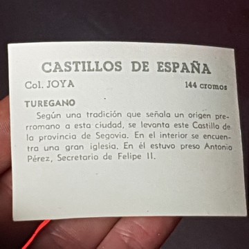 Cromo castillo de Turegano, Segovia