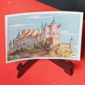 Cromo Alcázar de Segovia.