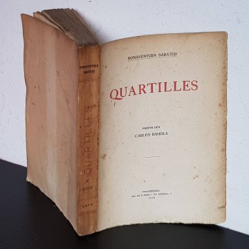 QUARTILLES, BONAVENTURA SABATER (FIRMAT PER L'AUTOR).