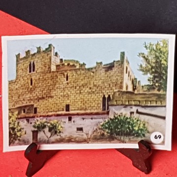 Cromo castillo de Vilassar de dalt, Barcelona